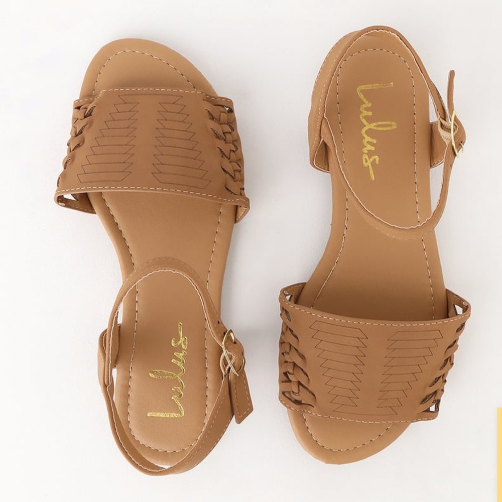 Lulus nubuck flat sandals